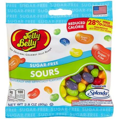 Jelly Belly - Sugar Free Sours Mix Flavored Jelly Beans Sweet Snack 80g Bag