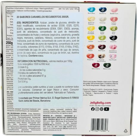 Jelly Belly 20 Flavour Gift Sweet Snack Box - 250g