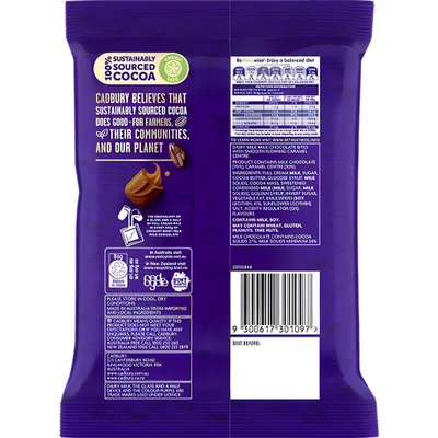 Cadbury Dairy Milk Caramello Bites: Snack &amp; Share Bag 135g