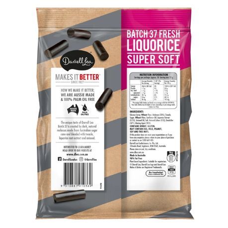 Darrel Lea Batch 37 Soft Licorice