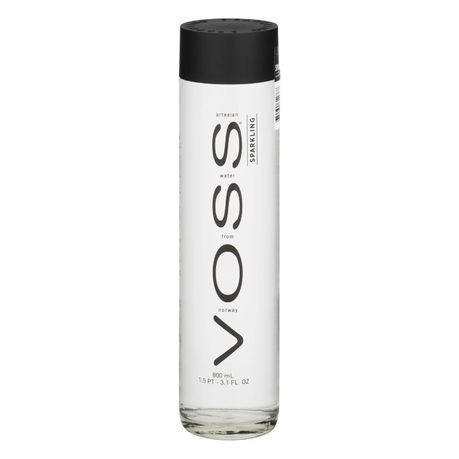 Voss Glass Sparkling 800ml- Pack of 3