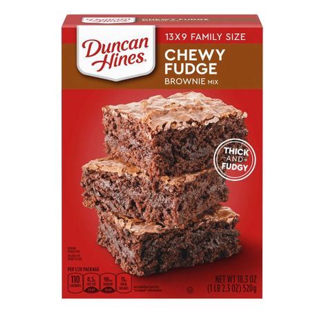 Duncan Hines Non Dairy Chewy Fudge Brownie Mix