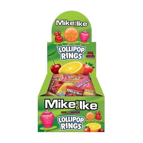 Mike &amp; Ike Lolipop Rings - Pack Of 24