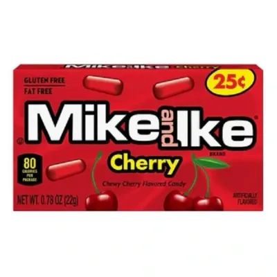 Mike and Ike Cherry Flavored Chewy Sweets Snack 22g