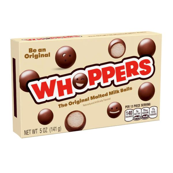 WHOPPERS Malted Milk Chocolate Balls Theater Box Snack
