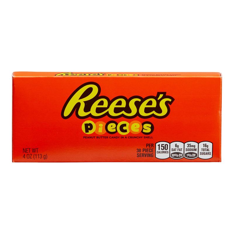 Reese's Pieces Milk Chocolate Peanut Butter Candy in a Crunchy Shell