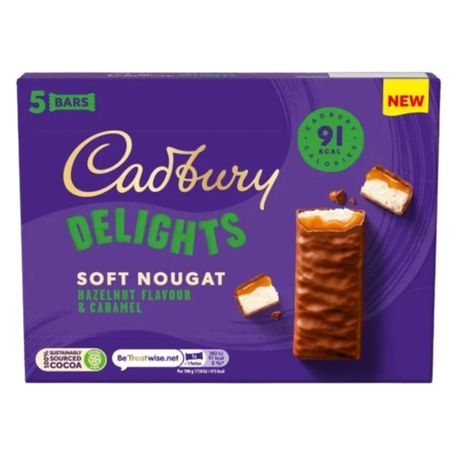 Cadbury Delights Soft Nougat Hazelnut &amp; Caramel
