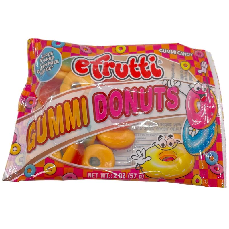 Efrutti Gummi Donuts Soft Chewy Gummy Sweets Snack Bag (57g)