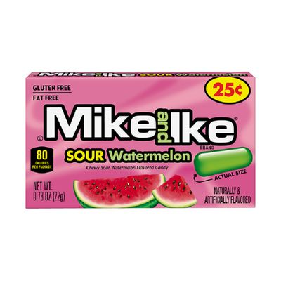 Mike and Ike Sour Watermelon Flavored Chewy Sweets Snack 22g