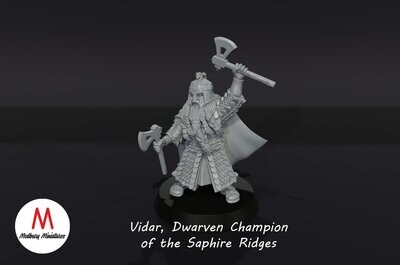 Vidar,Dwarven Champion - Dwarves of the Saphire Ridges
