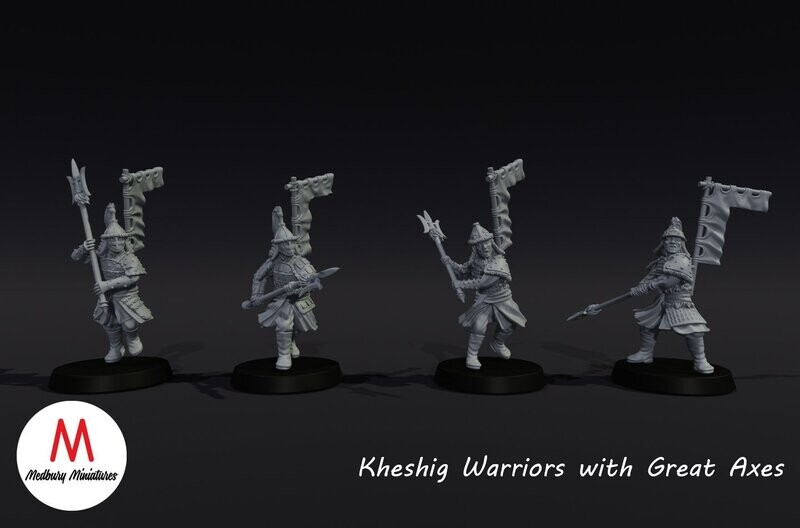 Kheshig Warriors with Great Axes