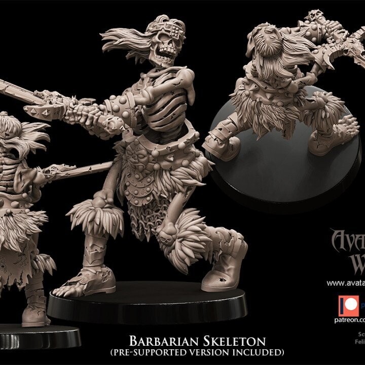 Barbarian skeleton