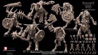 Beastman Skeletons multi-part regiment