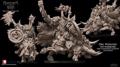 Orc Warlod on Warboar 1