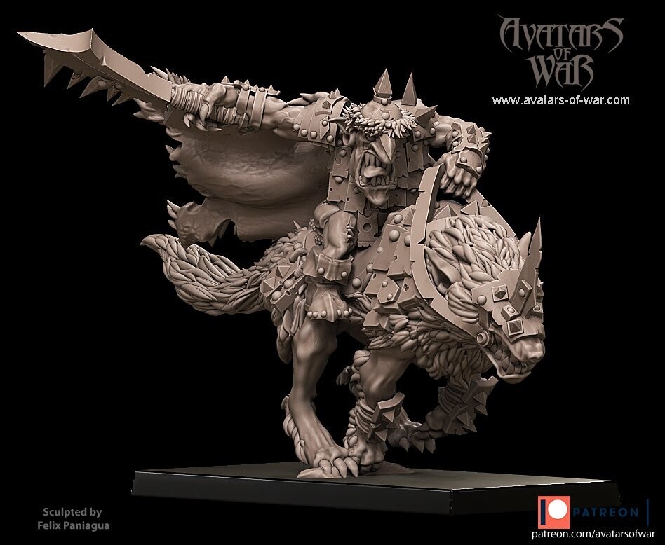 Goblin Boss Wolfrider 4