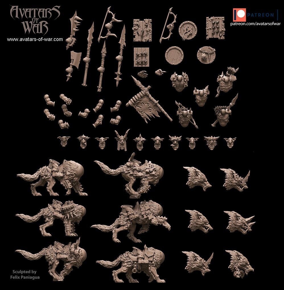 Goblins Wolfriders - Modular