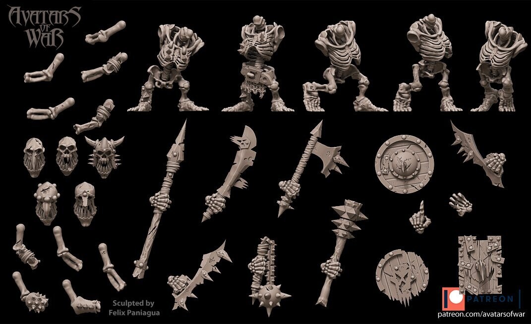 Skeleton Goblins - Modular