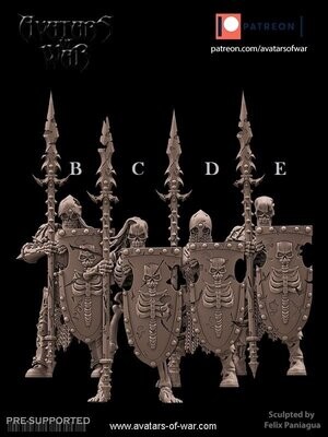 Skeletons - Spear and Shield