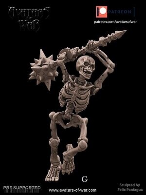Skeletons - Swords, Axe & Mace