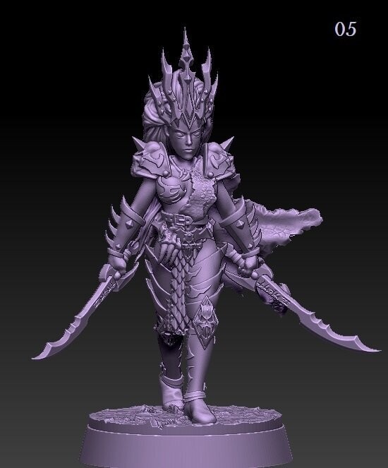 Dark Elf Princess - Sword