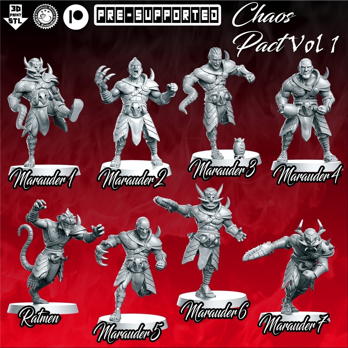 Fantasy Football  Chaos Pact Team
( 16 Miniatures)
