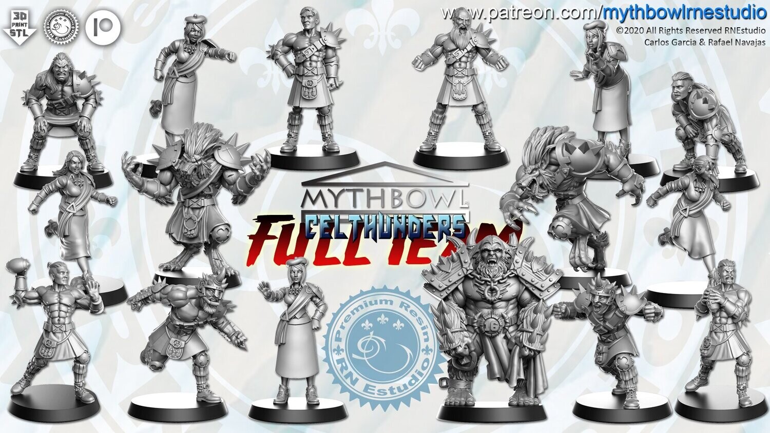 Fantasy Football Celthunders Team - RN Estudios
( 16 Miniatures )
