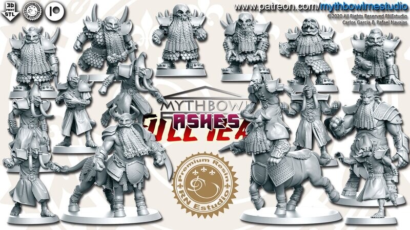 Fantasy Football Chaos Dwarf Team - RN Estudios
 (16 Miniatures  )