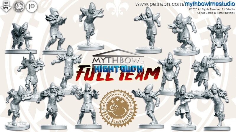 Fantasy Football Hightouch Elve Team
 ( 16 Miniatures)
