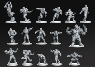 Fantasy Football Human Team - RN Estudios
( 16 Miniatures)