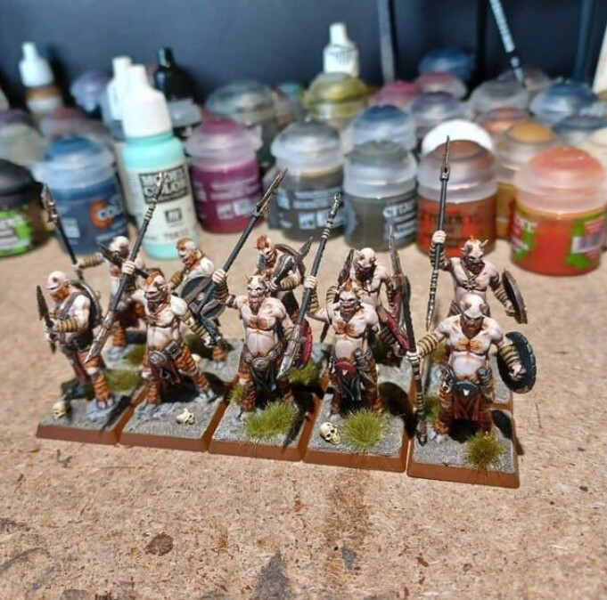 Chaos Beastmen Mongrol Warriors - Spearmen