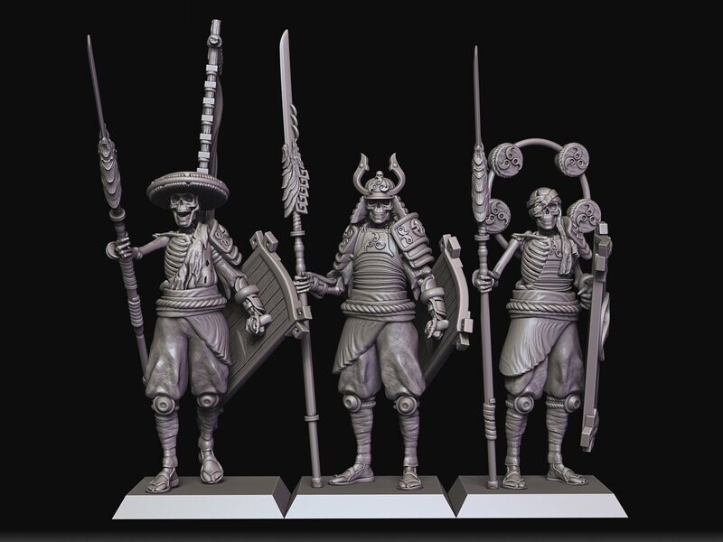 Spear Command Group - japanese skeletons