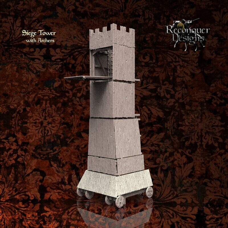 Medieval Siege Tower and Archers