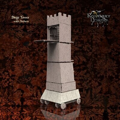 Medieval Siege Tower and Archers