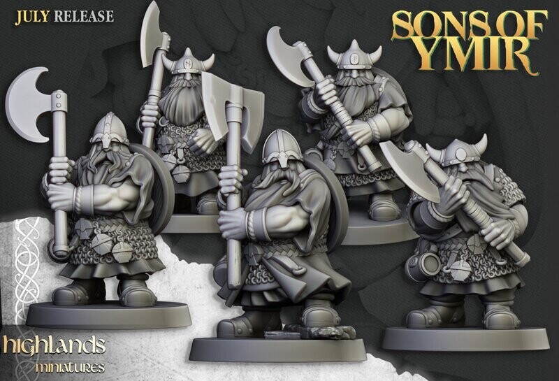 Dwarfs Warriors Two Handed Unit