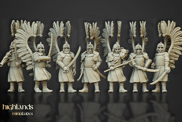 Winged Hussars of Volhynia on foot