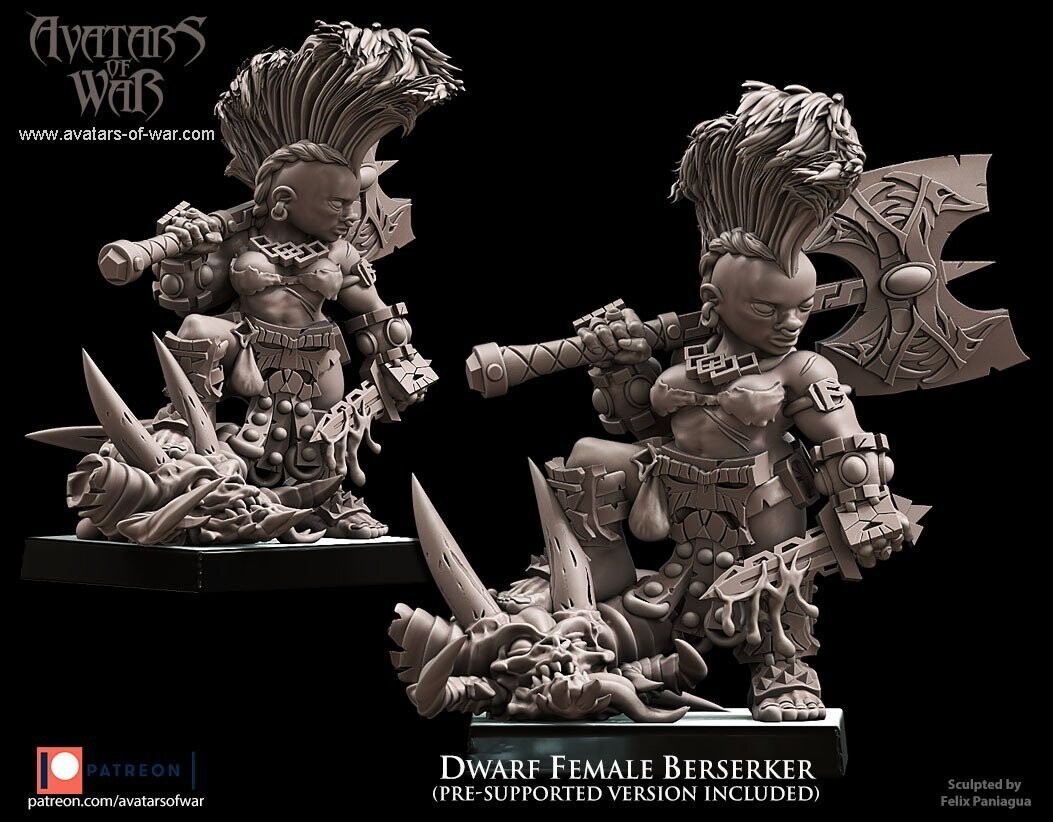 Dwarf Female Berserker