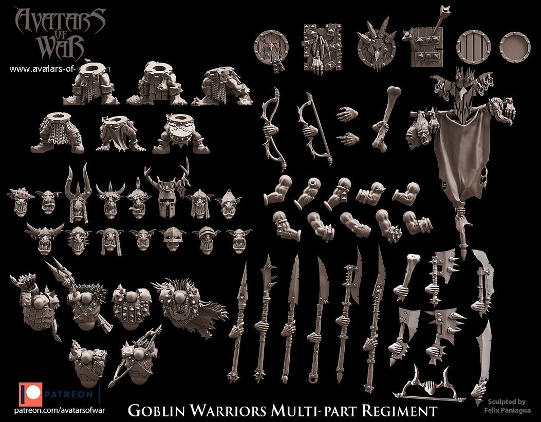 Goblin Warriors multi-part regiment
