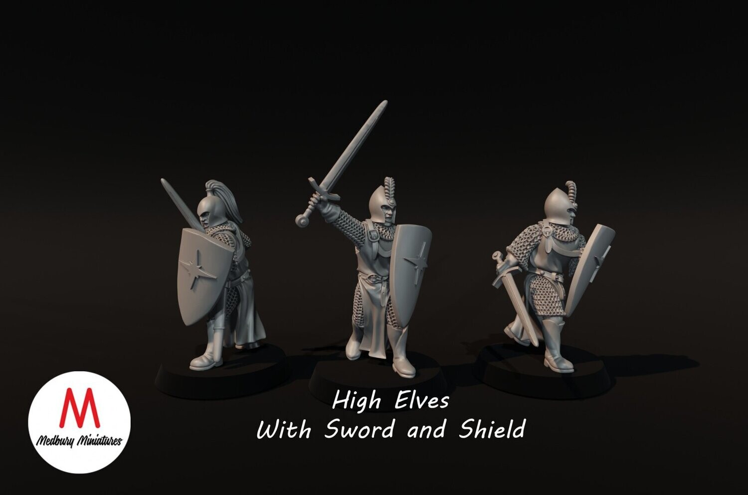 High Elves with Sword and shield