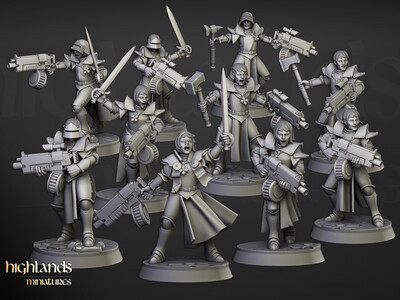 Sisters of Saint Helena with guns