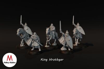 Hengstland King Hrothgar (armoured and unarmoured)