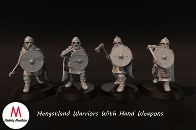 Hengstland Warriors With Hand Weapons