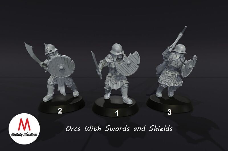 Orc Warriors with Sword and Shield