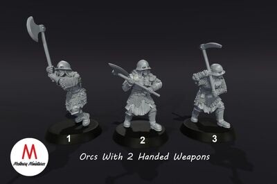 Orc Warriors with 2 Handed Weapon