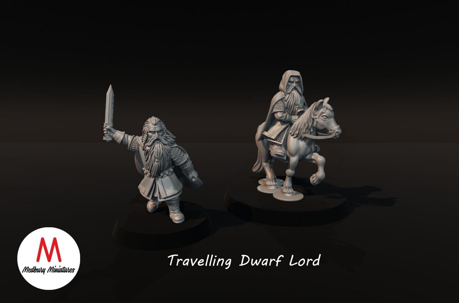 Travelling Dwarf Lord Foot and Mounted