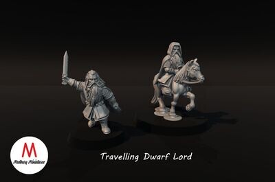 Travelling Dwarf Lord Foot and Mounted