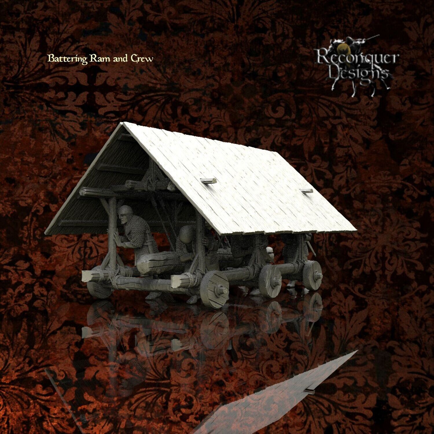 Medieval Battering Ram and Christian Crew