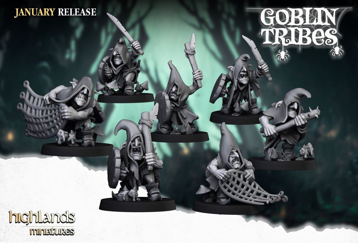 Swamp Goblin with Hand Weapons (pack 7 uds)