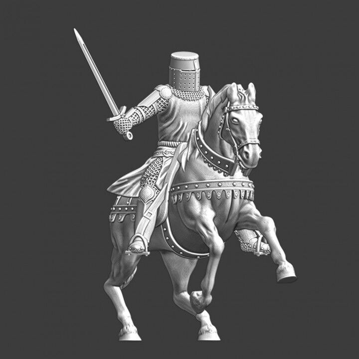Medieval English Knight - Mounted