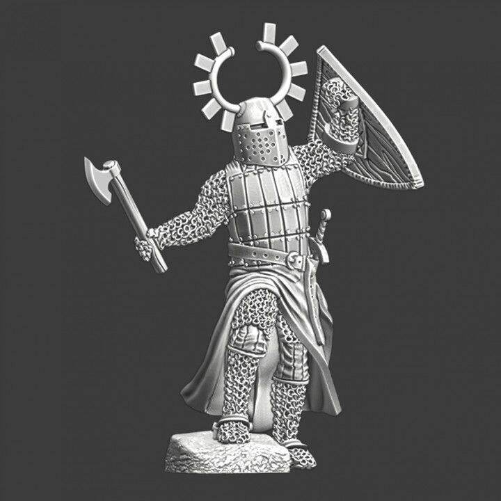 Medieval Teutonic Master - Axe and shield