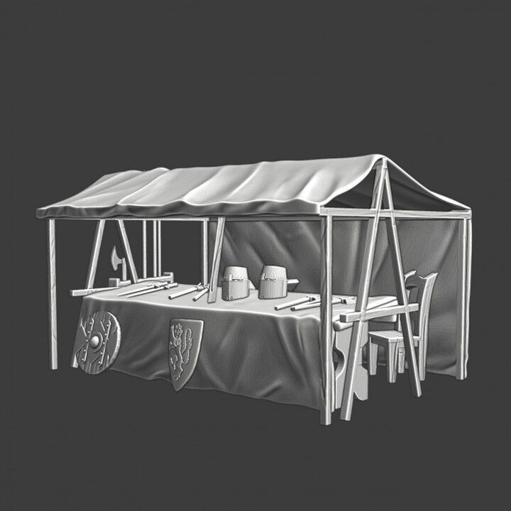 Medieval Market Stall - Arms dealer edition